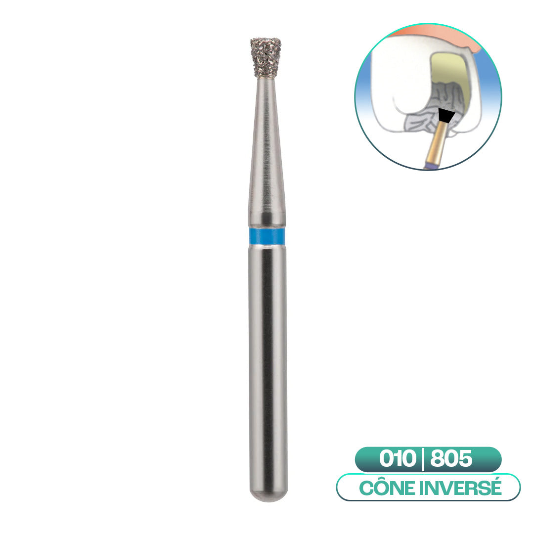 Fresas diamantadas cone invertido ISO 010 - COOL CUT