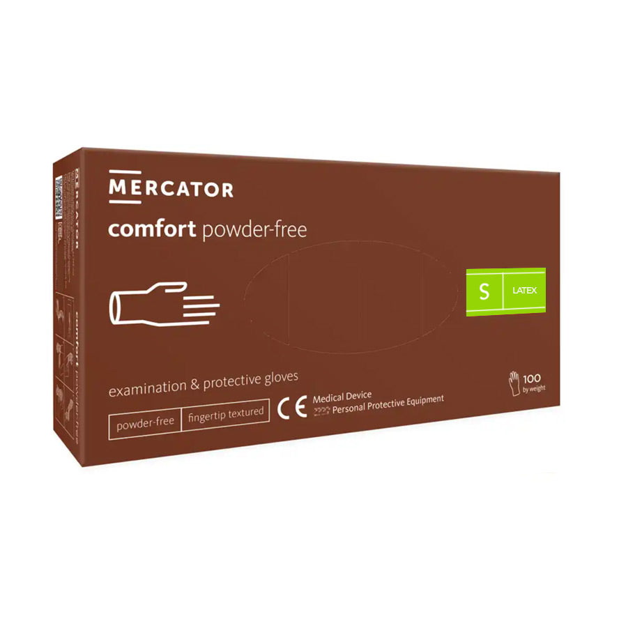Gants d'examen et de protection x100 - Latex sans poudre - MERCATOR - Dental Coop - ootopfti.com