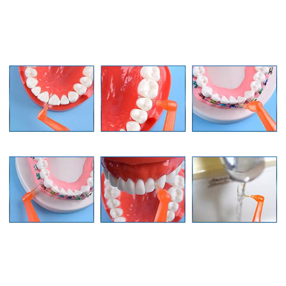 Brosse interproximale avec cure-dent x8 pièces - CoralClean - ootopfti.com
