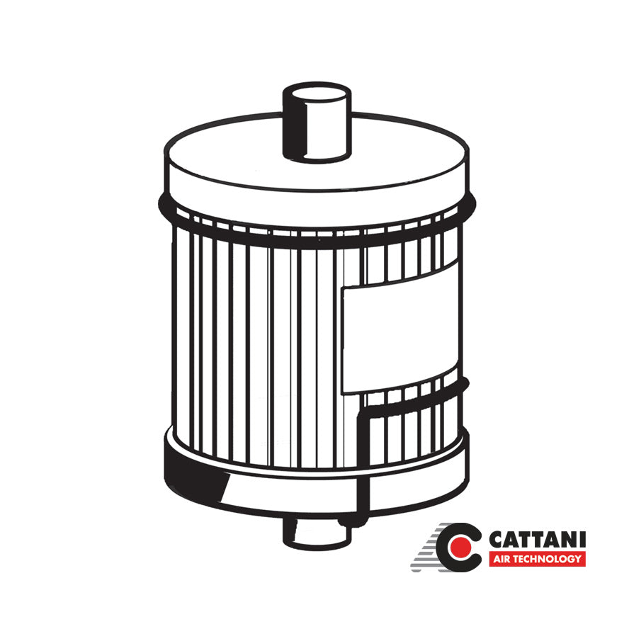 Filtro absoluto antibacteriano Ø 30 mm com carvão ativo HEPA HP13 | Cattani