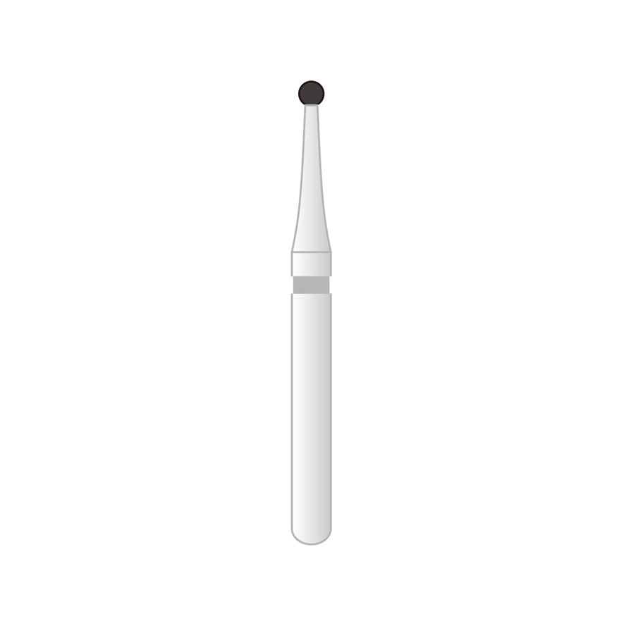 Fraises Diamantée FG x5 - Tête Rond avec col long - Hauteur 22 mm - Iso : 697 - DIAN FONG - Dental Coop