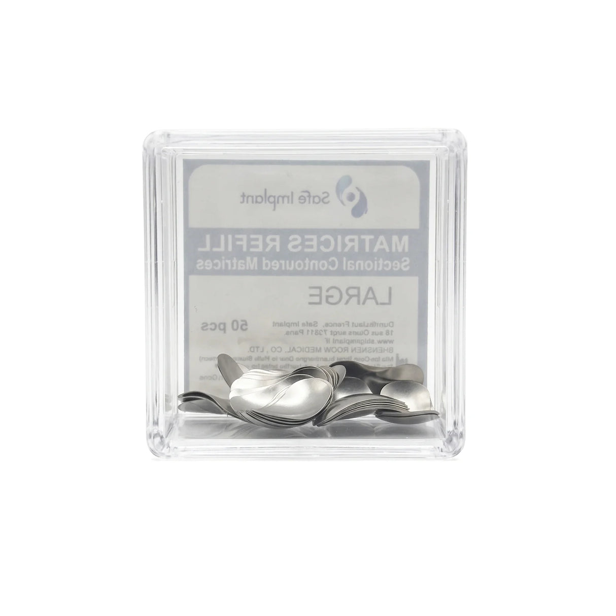 boite 50 matrices prédécoupées en acier inoxydable (épaisseur 0.05 mm) - ootopfti.com