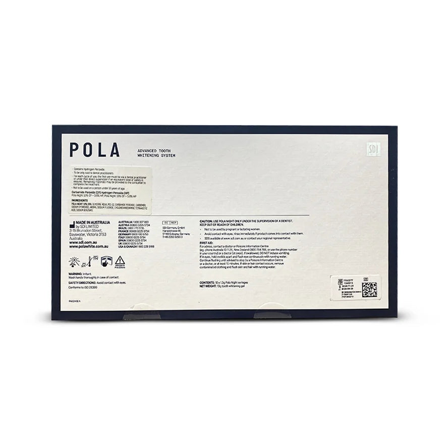 Pola Night 10% ou 16% Blanchiment dentaire - Kit patient | SDI - ootopfti.com