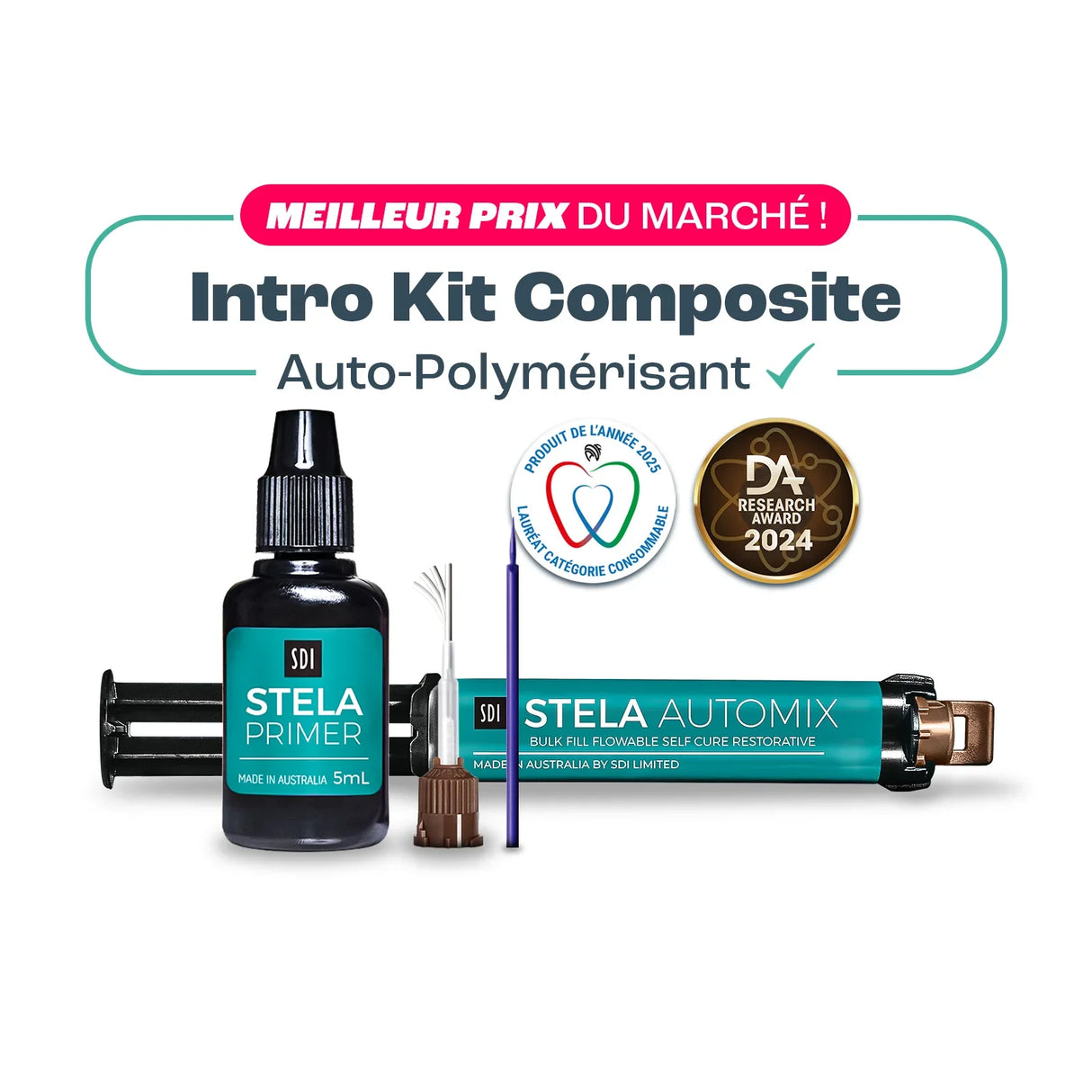STELA Composite Auto-Polymérisant – Intro Kit - SDI - Prix imbattable Mega offre - ootopfti.com