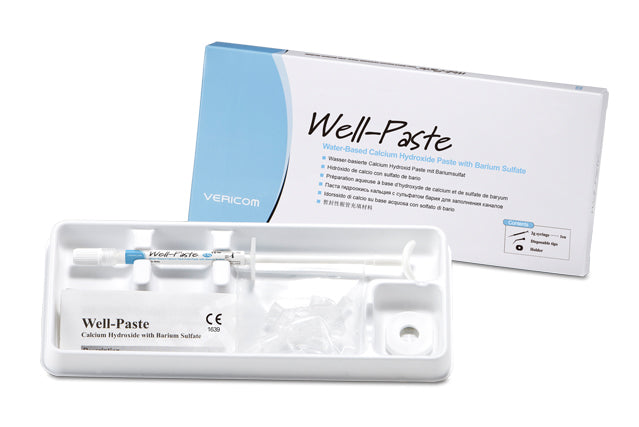 PĂąte d'hydroxyde de calcium Ă base d'eau avec sulfate de baryum - VERICOM - Safe Implant