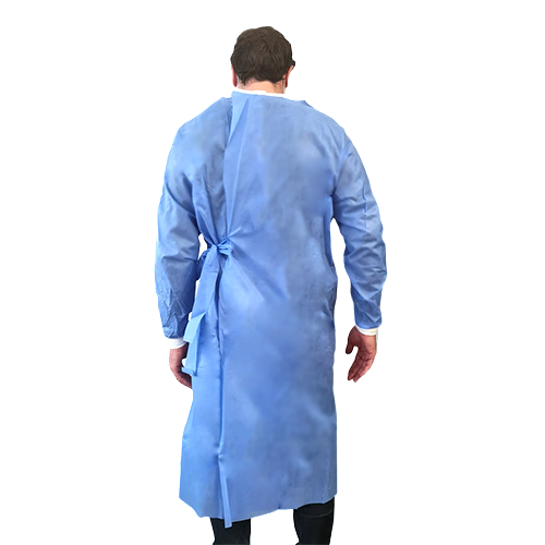 Blouse ou surblouse de chirurgie taille unique à usage unique 40 g/m² hydrophobe. Scratch sur la nuque, lien au dos et élastiques aux manches pour un ajustement parfait. Sachet individuel. Caractéristiques et avantages : Agréable et léger, le polypropylène est très respirant Fermeture dorsale par lacet à la ceinture et un scratch au niveau du col Sans poche Manches longues Taille unique