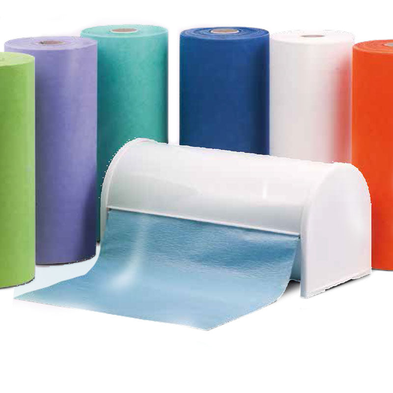 Rouleau de 80 bavettes 60x50cm 2 couches papier et 1 couche plastifiée - ootopfti.com