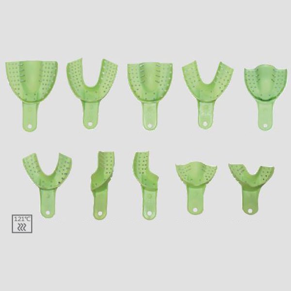 Lot de 10 porte-empreintes perforés autoclavables en plastique - ootopfti.com