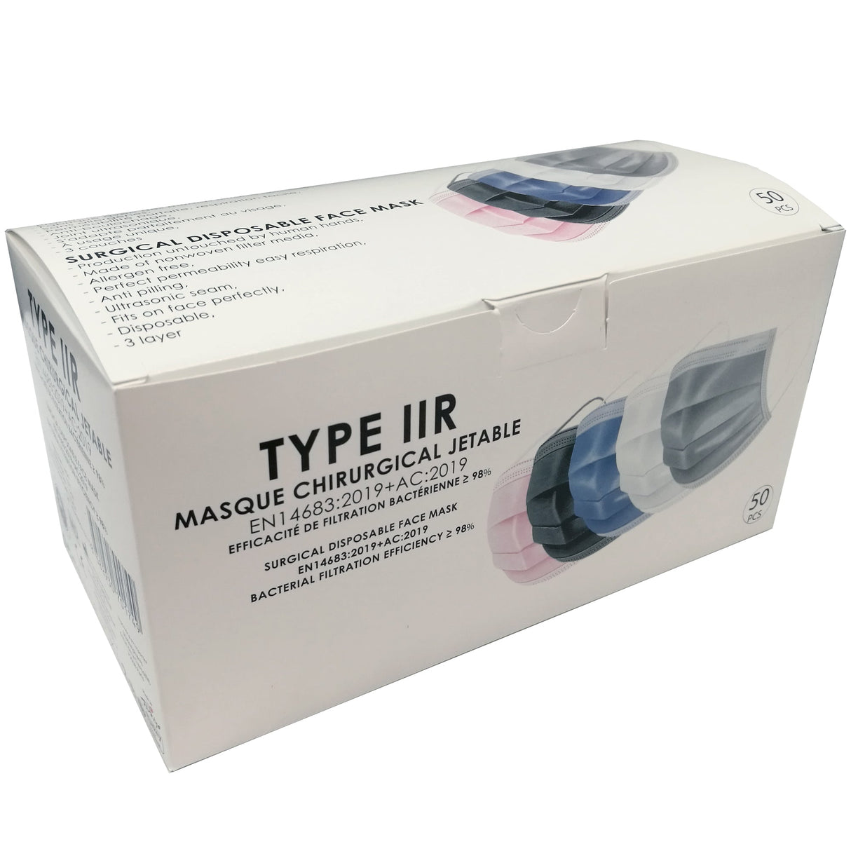Masken Typ IIR mehrfarbig