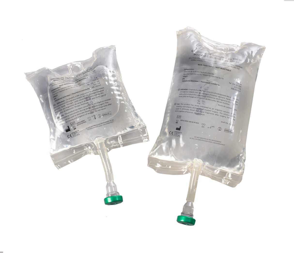 poches de Sérum Physiologique 0,9% - Solution Saline Stérile Hygitech - ootopfti.com