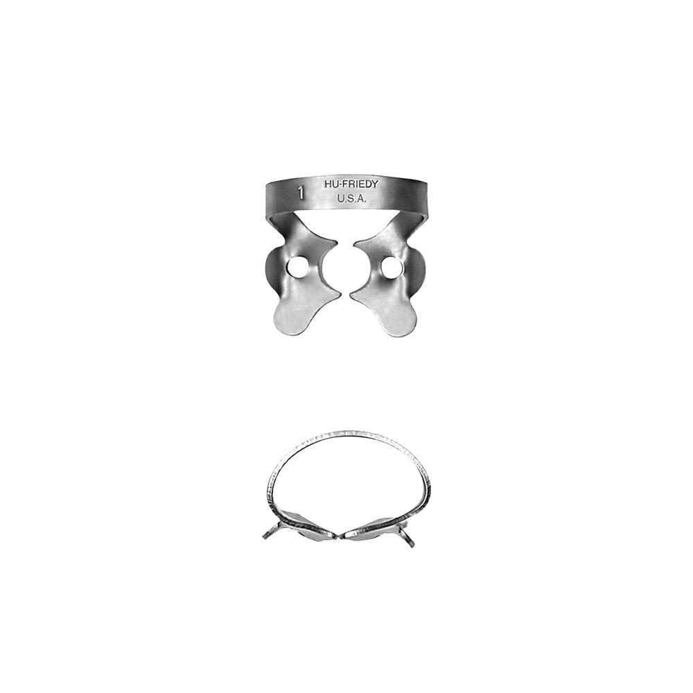 Crampons à digue Satin Steel RDCM1 Prémolaire supérieure - Hu-Friedy® (RDCM1)