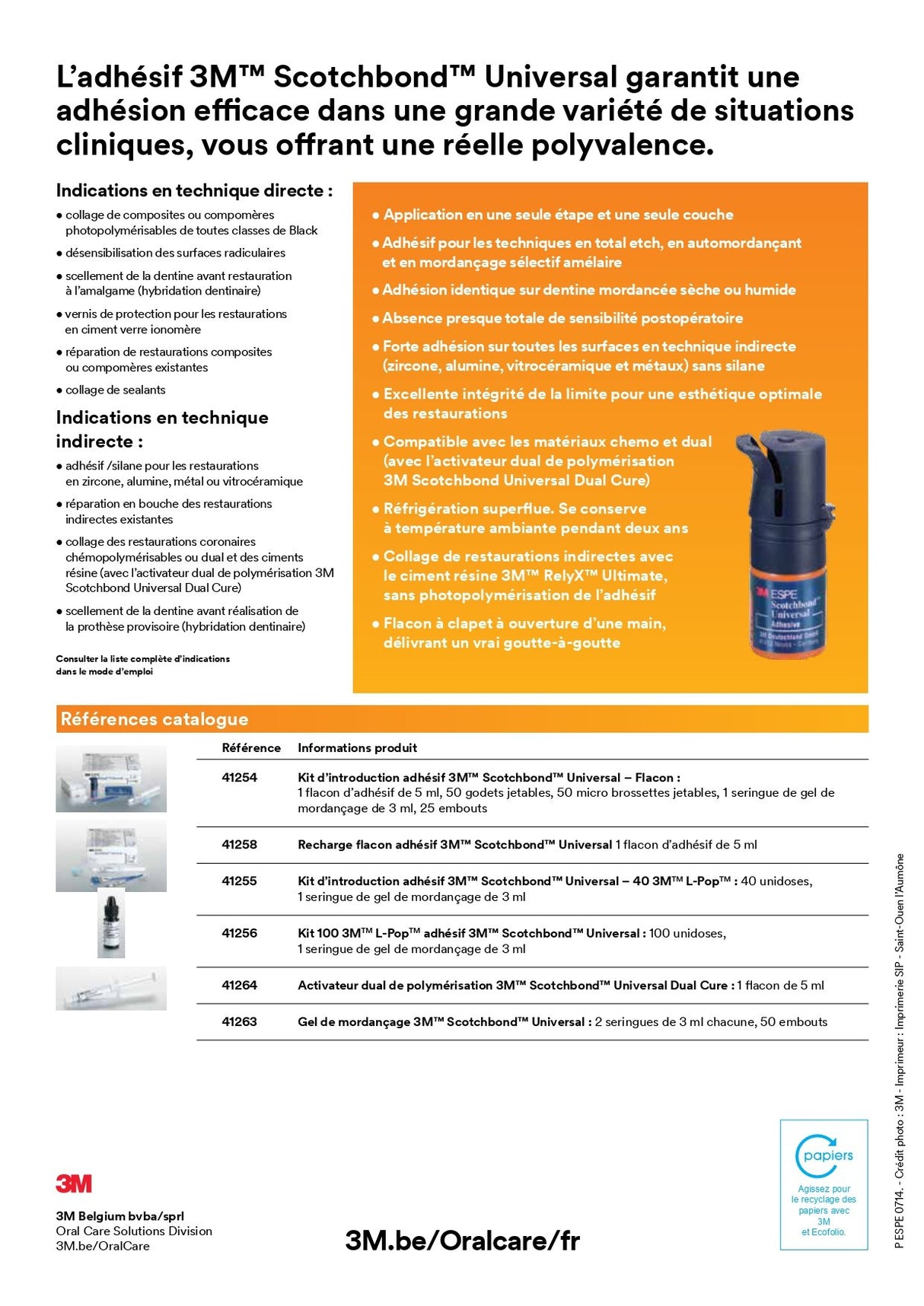 Adhésif 3M™ Scotchbond™ Universal 5mL - ootopfti.com