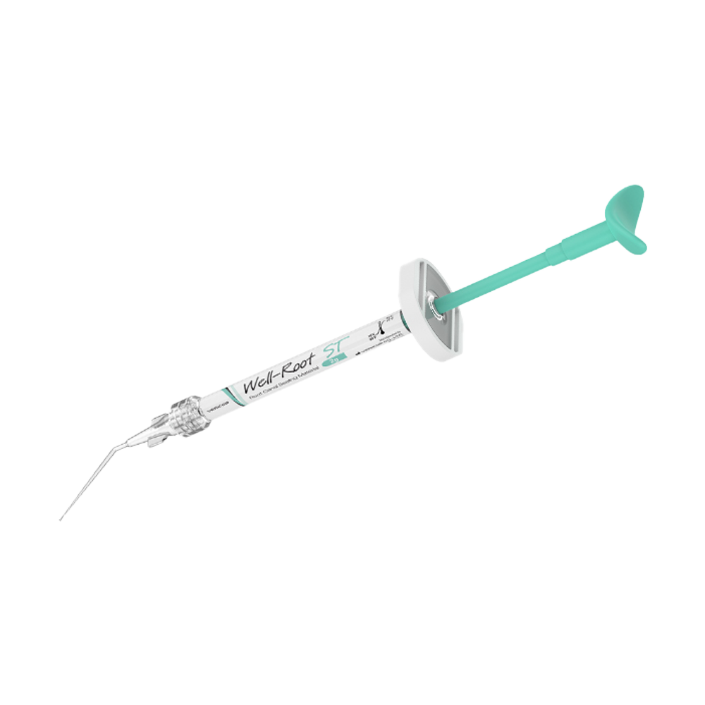 Well-Root-ST-VERICOM est un matériau de scellement du canal radiculaire, une pâte composée d'un mélange préalable d'un composé injectable de silicate d'alumine de calcium. Destiné à l'obturation permanente du canal radiculaire, ce produit offre une solution fiable et efficace pour les procédures endodontiques. ootopfti.com
