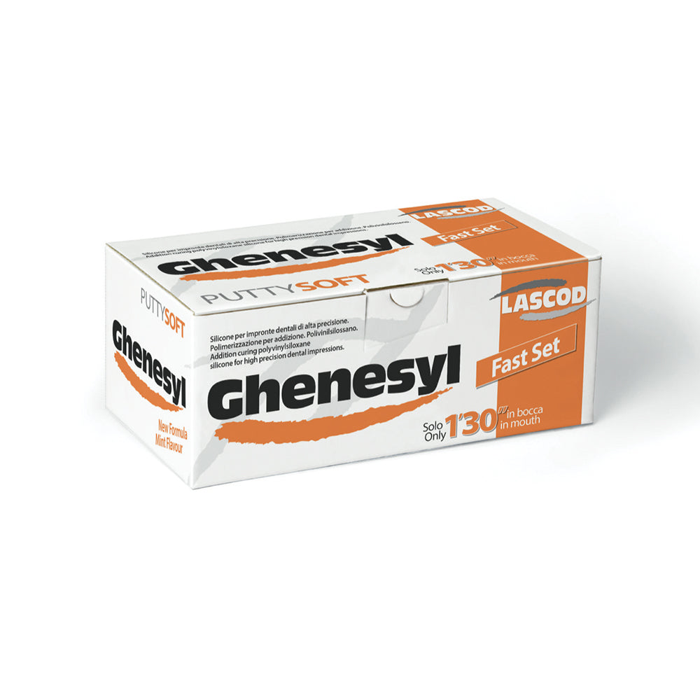 Silicone por adição Ghenesyl PUTTY macio 2x300 ml (base + catalisador)