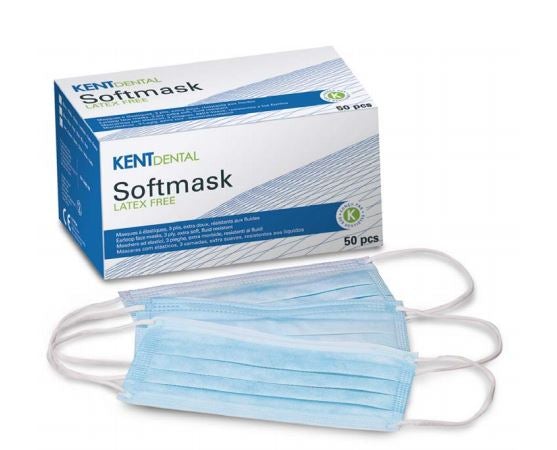 Masque Softmask type IIR - boîte de 50 - 3 coloris - Kent Dental - ootopfti.com