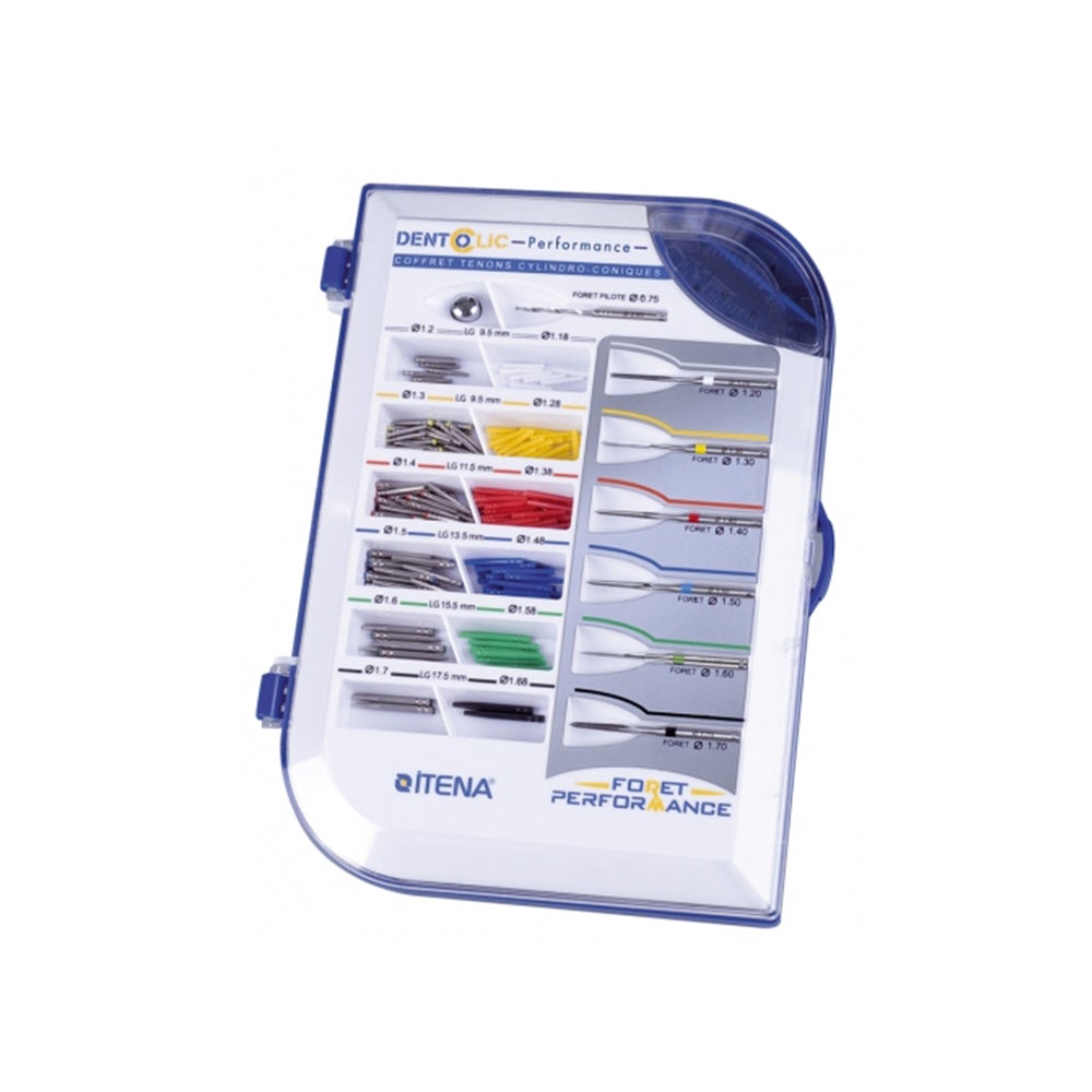 Coffret Performance - Tenons et clavettes cylindro-coniques - DENTOCLIC ITENA - ootopfti.com
