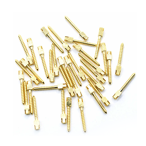 Tornillo Chicago chapado en oro
