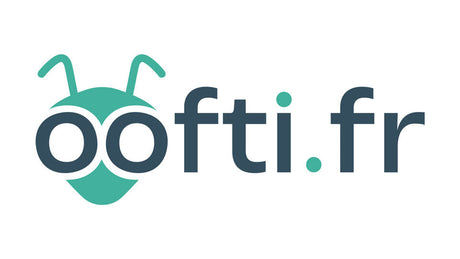 Logo représentant ootopfti.com et sa mascotte la fourmis. Le matériel dentaire à petit prix !