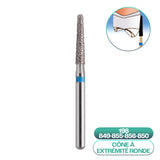Diamond conical burs with rounded end ISO 198 - COOL CUT