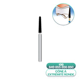 Diamond conical burs with rounded end ISO 198 - COOL CUT