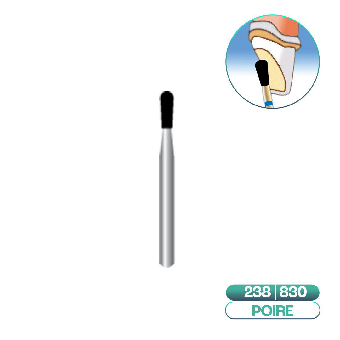 Diamond pear-shaped burs ISO 238 - COOL CUT
