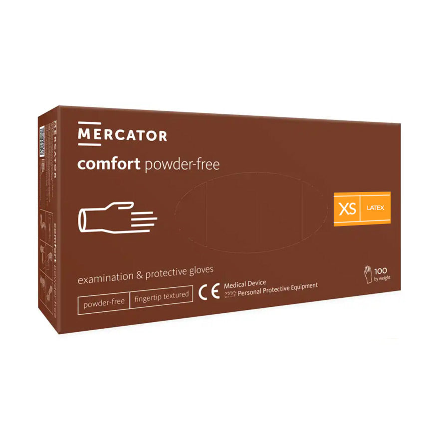Gants d'examen et de protection x100 -  Latex sans poudre - MERCATOR - Dental Coop - ootopfti.com