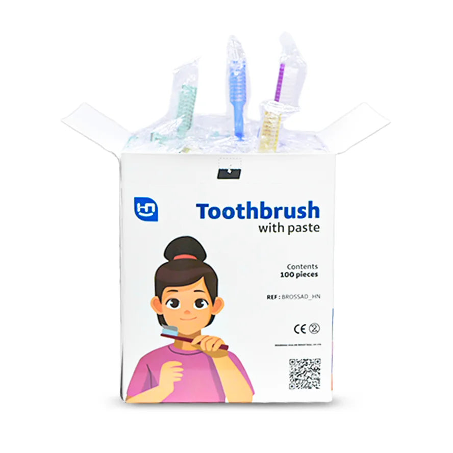 Brosses à dents imprégnées dentifrice - Hua En - ootopfti.com