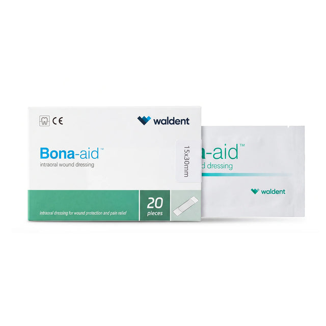 Pansement intra-oral absorbable Waldent Bona-aid pour protection des plaies buccales en chirurgie dentaire - ootopfti.com
