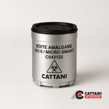 Conteneur à amalgame Cattani jetable : étanche, conforme ISO, collecte propre et sûre. Compatibilité Hydrocyclone, idéal pour gestion des déchets - ootopfti.com
