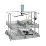 Chariot de lavage SMEG avec bras d’aspersion intégré, pour 4 paniers CSKDIN. Lavage uniforme haute capacité, compatible WD4290-SC-00G - ootopfti.com
