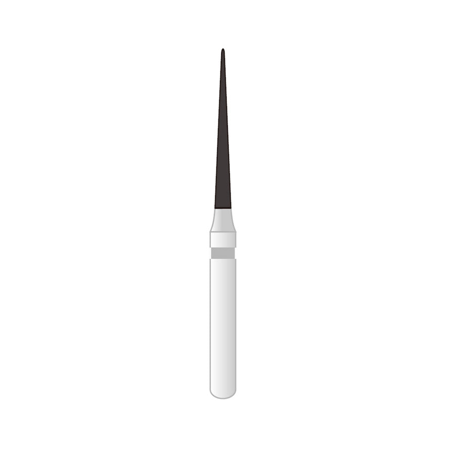 Fraises Diamantée FG x5 - Tête Aiguille - Hauteur 22 mm - Iso : 166 - DIAN FONG - Dental Coop