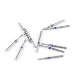 Fraises Diamantée FG x5 - Tête cône à extrémité ronde - Hauteur 19 mm - Iso : 233 - DIAN FONG - Dental Coop