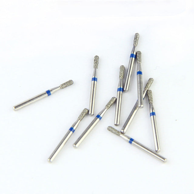 Fraises Diamantée FG x5 - Tête cône à extrémité ronde - Hauteur 19 mm - Iso : 234 - DIAN FONG - Dental Coop