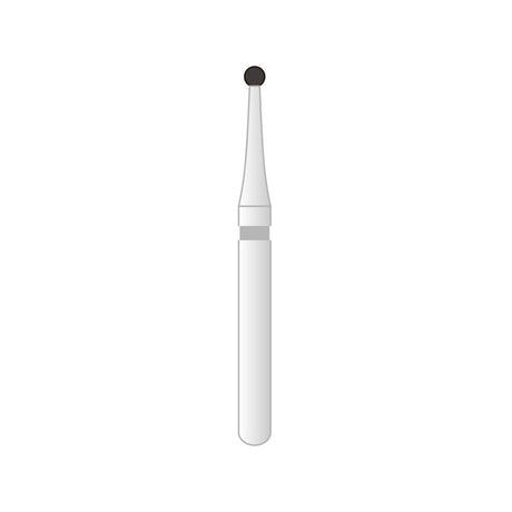 Fraises Diamantée FG x5 - Tête Rond avec col long - Hauteur 22 mm - Iso : 697 - DIAN FONG - Dental Coop
