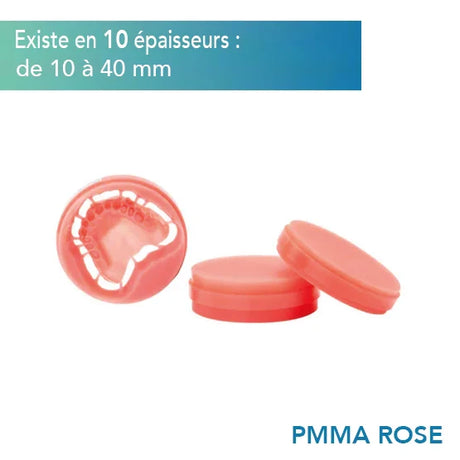 Disque PMMA Rose 98/95 mm - existe en 10 épaisseurs - HUGE - ootopfti.com