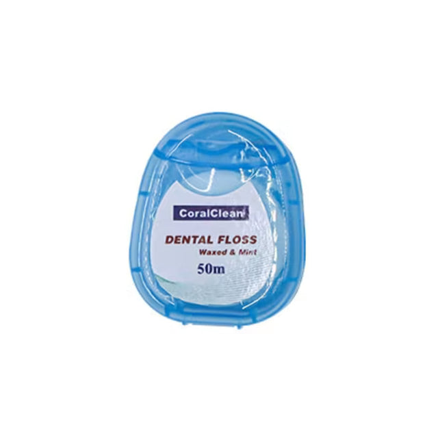 Fil dentaire 50 m - Ciré et mentholé - CoralClean - ootopfti.com