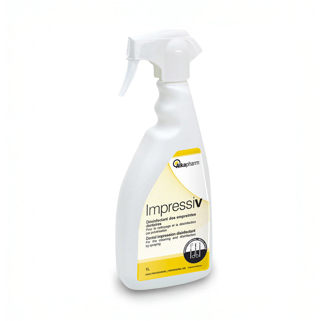 Impressiv – Spray Détergent Désinfectant pour Empreintes Dentaires (1L) - Alkapharm