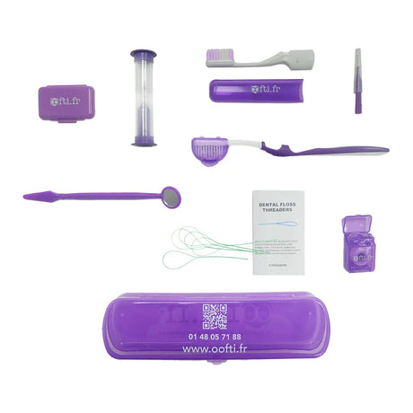 Kit dentaire orthodontique - Bleu ou violet - ootopfti.com
