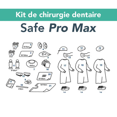 Kit de chirurgie dentaire - Safe Pro Max par Safe Implant - ootopfti.com