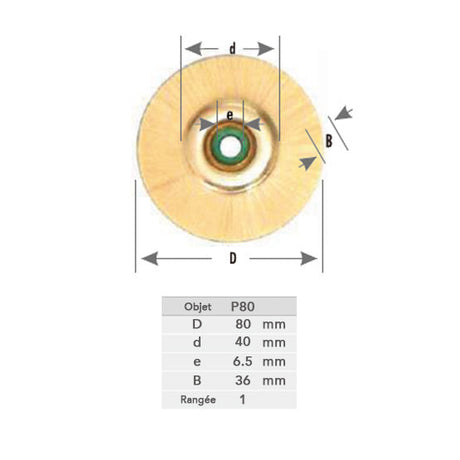 Roues de polissage - Ø 80 mm - DIAN FONG - Safe Implant