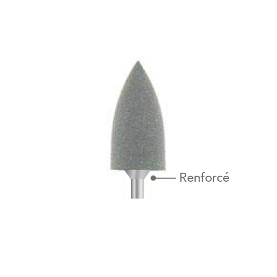 Polisseur en silicone pour composite et résines - Ø 10 mm x 20 mm - DIAN FONG - Dental Coop