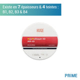 Disque zircone prime MM 4D - Teintes B1, B2, B3 & B4 - 7 épaisseurs - HUGE - ootopfti.com