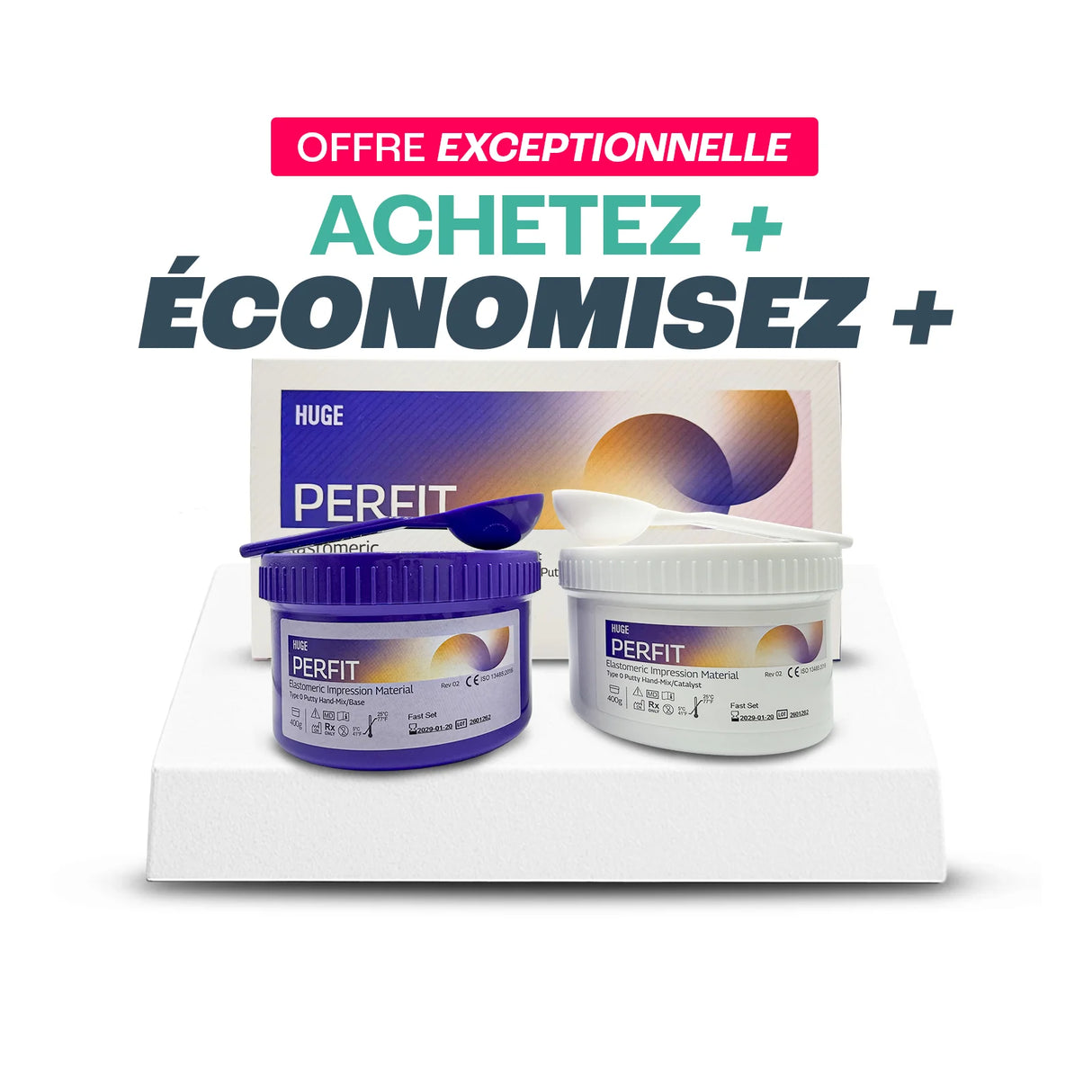 Perfit Current Putty 400 g x 2 - FAST - HUGE - matériau d'empreinte - ootopfti.com