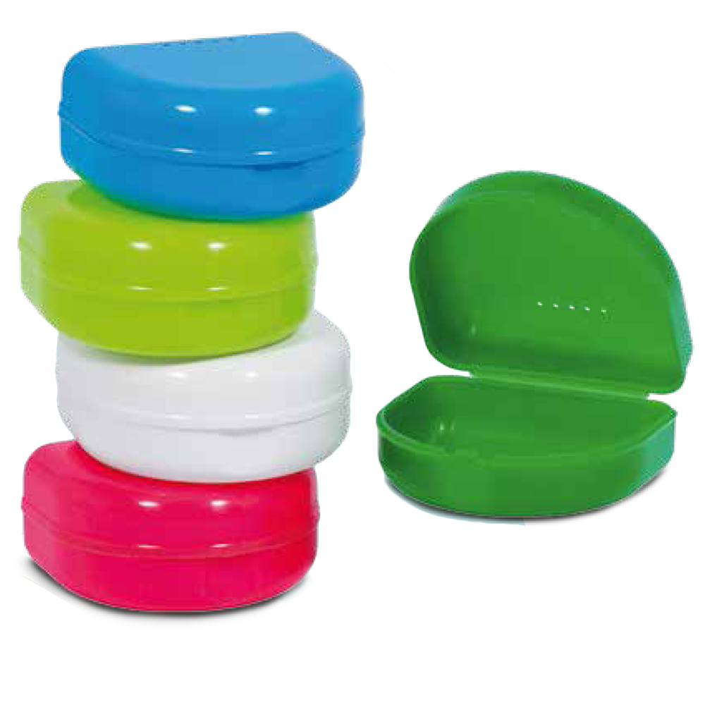 Boîte prothèse dentaire orthodontique avec trous de ventilation,  10 pièces.   8x7cm  4 cm de hauteur