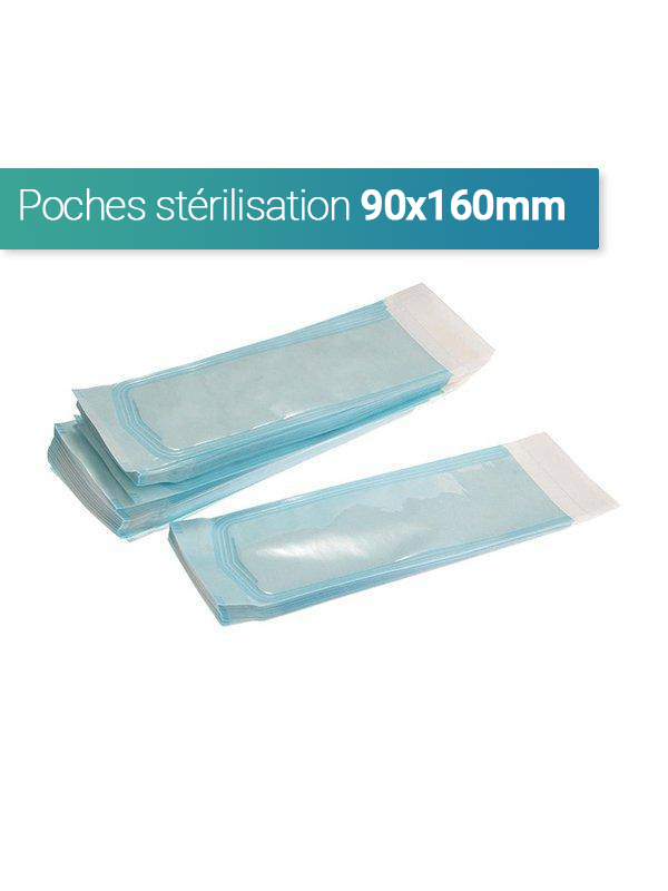 Sterilisation pouch x200 - 90 x 165 mm