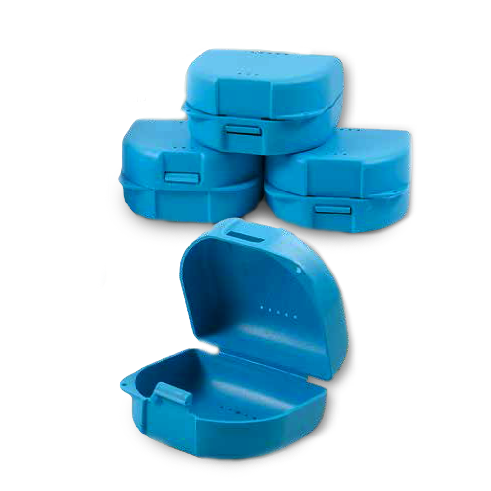 10 blue mobile device boxes