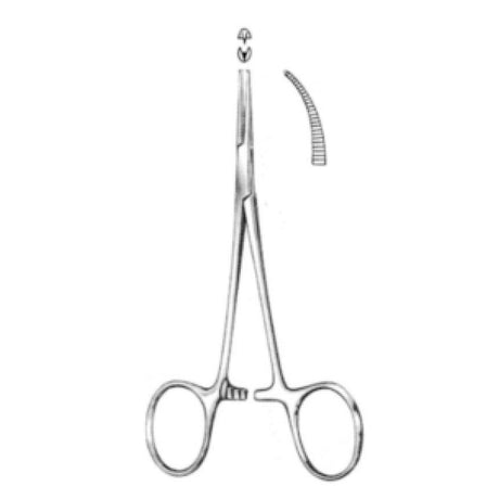 Pince Halstead Mosquito courbée 13cm (1x2) - ootopfti.com