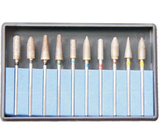 Kit 10 pièces fraises diamantées de finition HP galvanisées à chaud - ootopfti.com