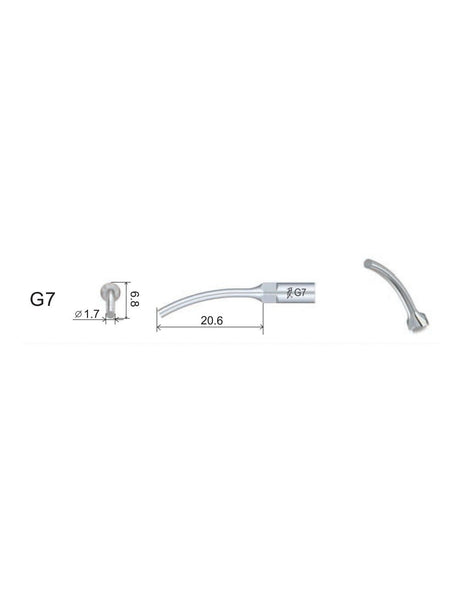 Insert S7 compatible Satelec  UltraResistant UR - WOODPECKER - ootopfti.com