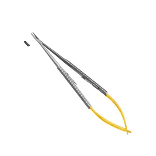 Porte-aiguille à lames droites de Castroviejo 14cm en carbure de tungstène nitruré - ootopfti.com